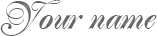 Contact form, your name